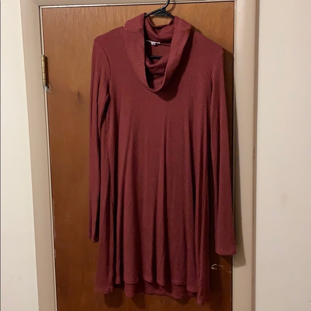 Cowl neck dress